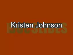 Kristen Johnson