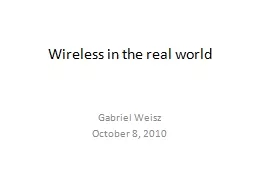 Wireless in the real world