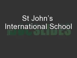 St John’s International School