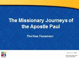 The Missionary Journeys of