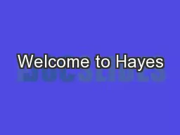 Welcome to Hayes