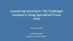 Countering Extremism: The Challenges Involved in Using Spec