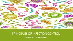 Principles of infection control