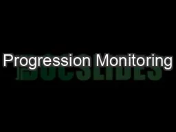 Progression Monitoring