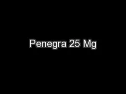 Penegra 25 Mg