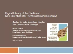 Digital Library of the Caribbean:
