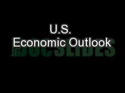 U.S. Economic Outlook