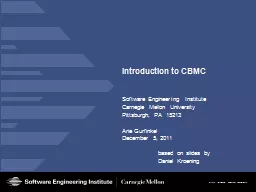 Introduction to CBMC