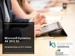 Microsoft Dynamics AX 2012 R3