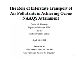 The Role of Interstate Transport of Air Pollutants in Achie