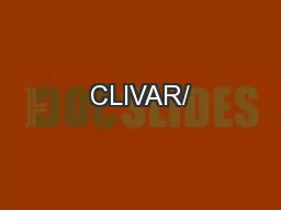 CLIVAR/