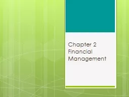 Chapter 2 Financial Management