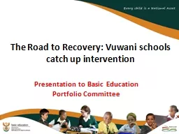 The Road to Recovery: Vuwani schools catch up intervention