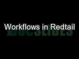 Workflows in Redtail