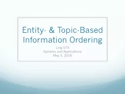 Entity- & Topic-Based