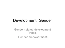 Development: Gender