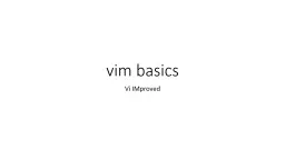 vim basics