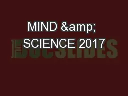 MIND & SCIENCE 2017
