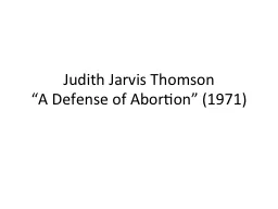 Judith Jarvis Thomson