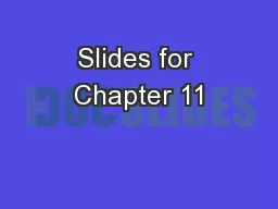 Slides for Chapter 11