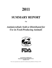 SUMMARY REPORT On Antimicrobials Sold or Distributed