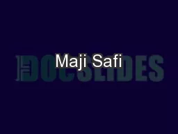 Maji Safi