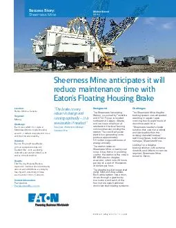 Market Served Mining Sheerness Mine anticipates it wil