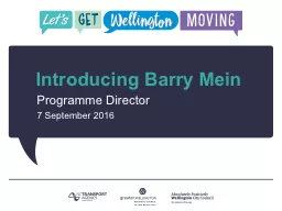 Introducing Barry Mein