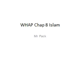 WHAP Chap 8 Islam
