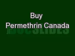 Buy Permethrin Canada