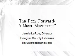 The Path Forward: