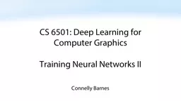 CS 6501: Deep Learning