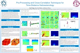 Pre-Processing and Cross-Correlation Techniques for Time-Di