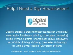 Help I Need a Digi-Housekeeper!