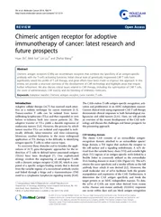 REVIEW Open Access Chimeric antigen receptor for adopt