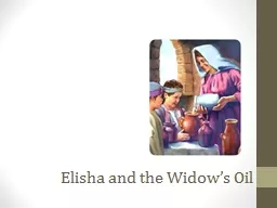 Elisha and the Widow’s Oil