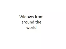 Widows from around the world