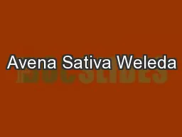 Avena Sativa Weleda