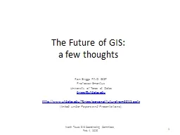 The Future of GIS: