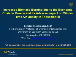 Increased Biomass Burning due