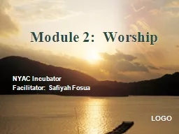 Module 2:  Worship