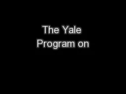 The Yale Program on