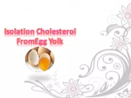 Isolation Cholesterol