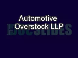 Automotive Overstock LLP
