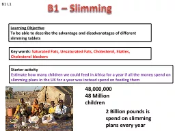 B1 – Slimming