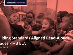 Building Standards Aligned Read-Alouds