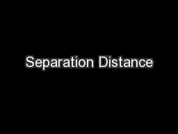 Separation Distance