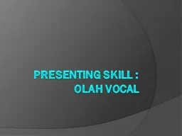 Presenting Skill :