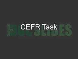 CEFR Task