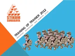 Training OF TRAINER 2012